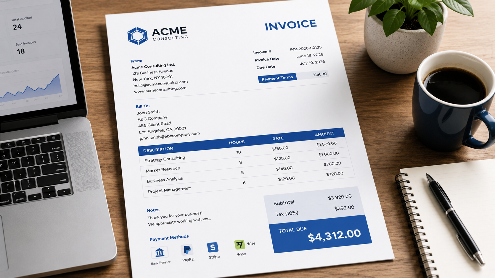 How to Create an Invoice for Services (Step-by-Step Guide)